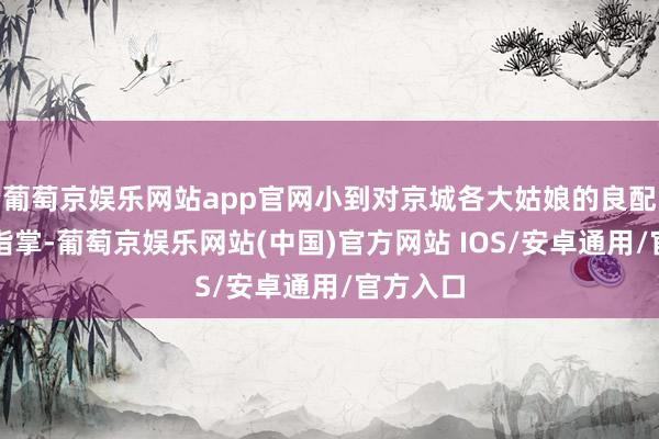 葡萄京娱乐网站app官网小到对京城各大姑娘的良配都了如指掌-葡萄京娱乐网站(中国)官方网站 IOS/安卓通用/官方入口