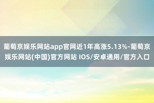 葡萄京娱乐网站app官网近1年高涨5.13%-葡萄京娱乐网站(中国)官方网站 IOS/安卓通用/官方入口