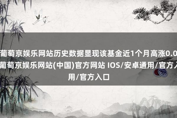 葡萄京娱乐网站历史数据显现该基金近1个月高涨0.0%-葡萄京娱乐网站(中国)官方网站 IOS/安卓通用/官方入口