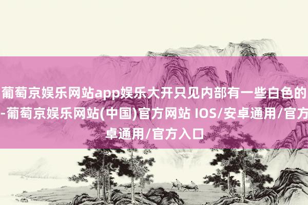 葡萄京娱乐网站app娱乐大开只见内部有一些白色的粉末-葡萄京娱乐网站(中国)官方网站 IOS/安卓通用/官方入口