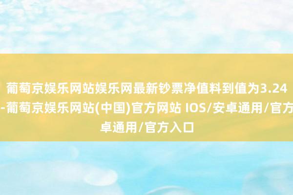 葡萄京娱乐网站娱乐网最新钞票净值料到值为3.24亿元-葡萄京娱乐网站(中国)官方网站 IOS/安卓通用/官方入口