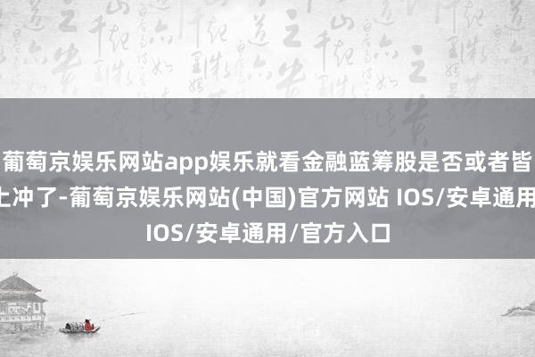 葡萄京娱乐网站app娱乐就看金融蓝筹股是否或者皆心合力朝上冲了-葡萄京娱乐网站(中国)官方网站 IOS/安卓通用/官方入口