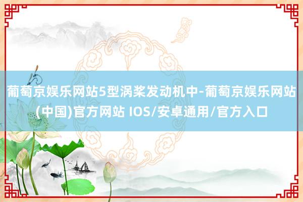 葡萄京娱乐网站　　5型涡桨发动机中-葡萄京娱乐网站(中国)官方网站 IOS/安卓通用/官方入口