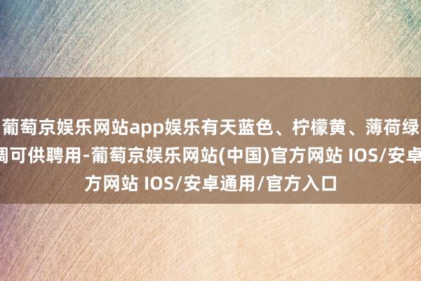 葡萄京娱乐网站app娱乐有天蓝色、柠檬黄、薄荷绿或玫瑰红等色调可供聘用-葡萄京娱乐网站(中国)官方网站 IOS/安卓通用/官方入口