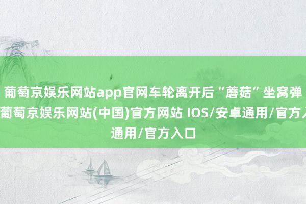 葡萄京娱乐网站app官网车轮离开后“蘑菇”坐窝弹起-葡萄京娱乐网站(中国)官方网站 IOS/安卓通用/官方入口